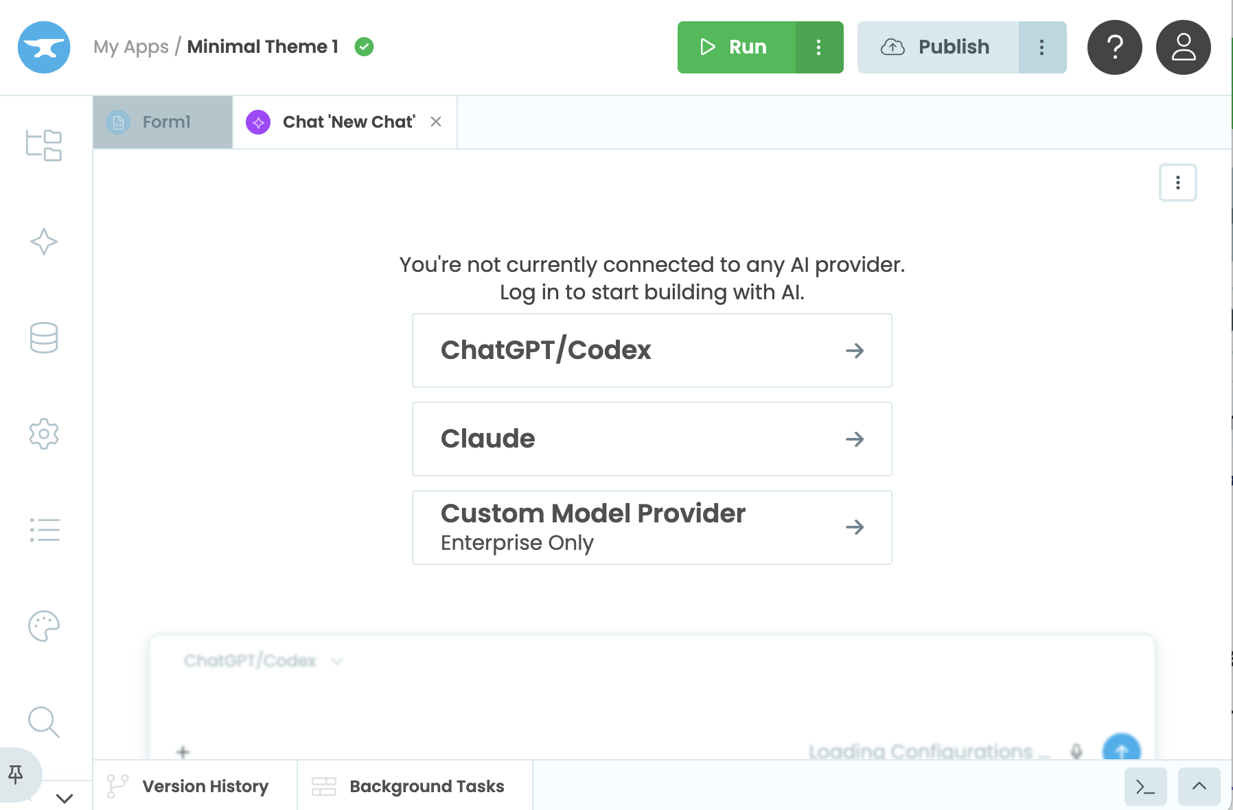 Connect to your model provider