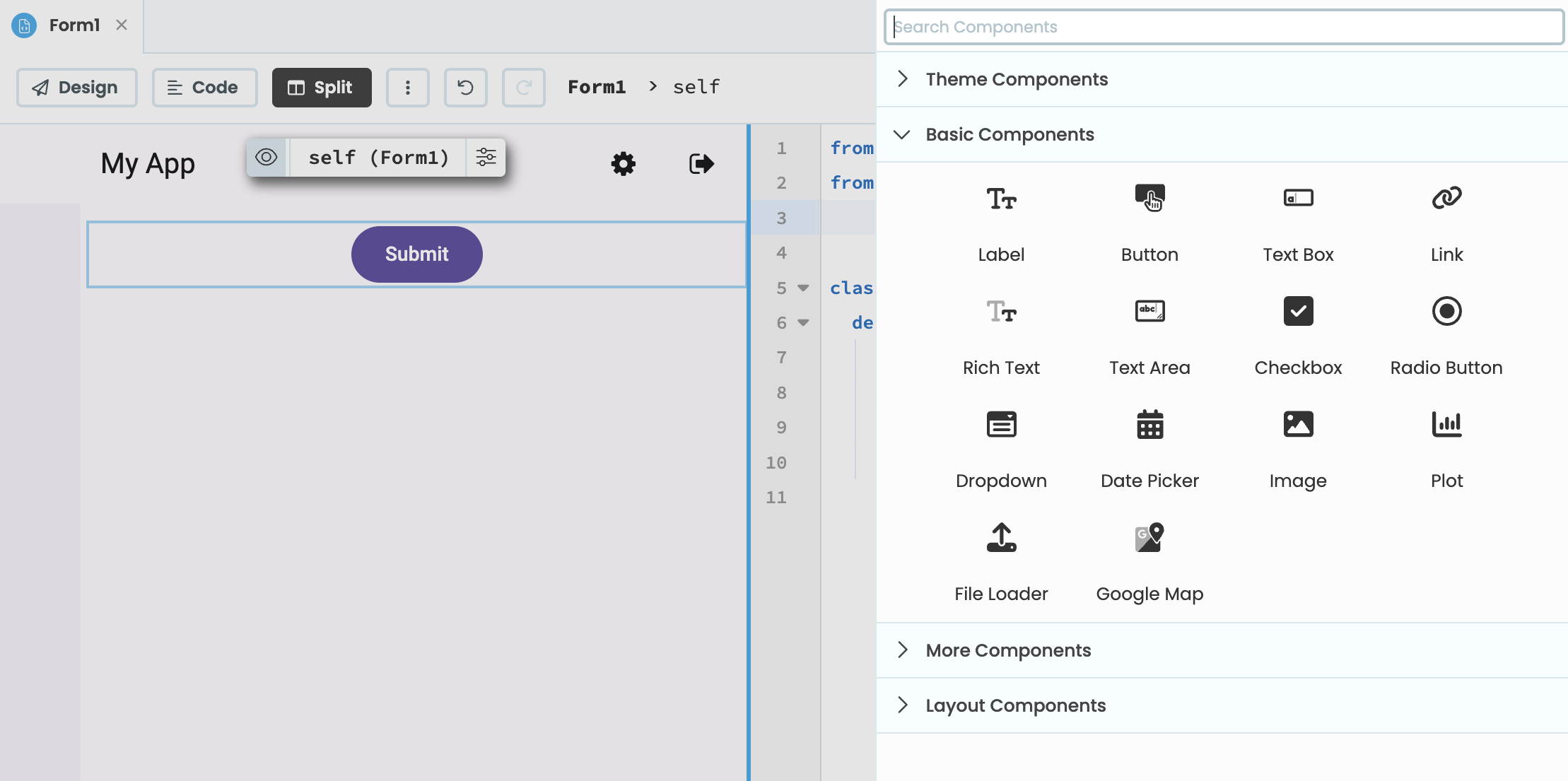 The Toolbox open as an overlay.