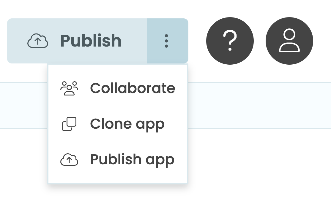 The more options button.