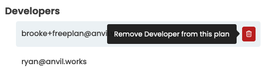 Removing A Developer